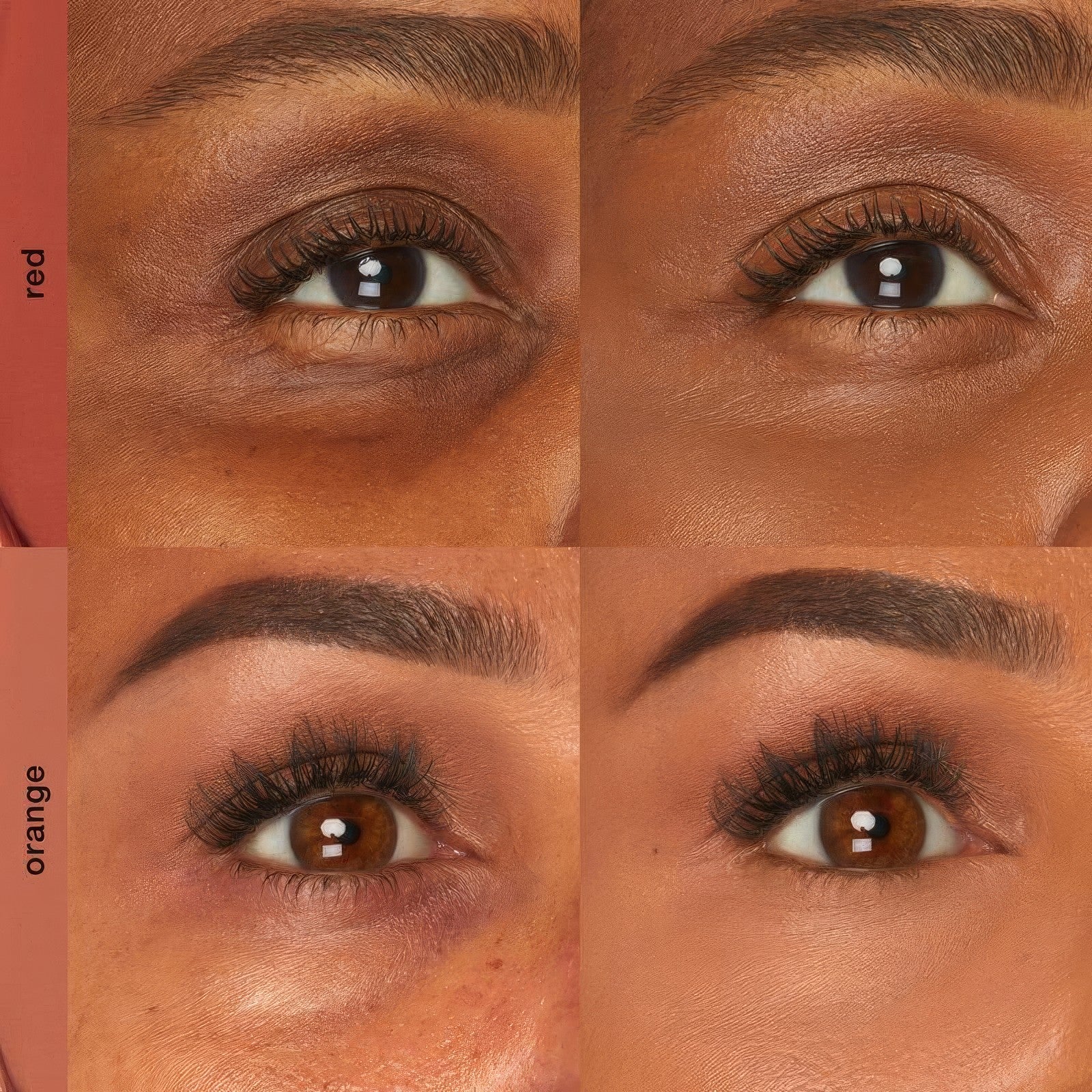Antes e depois — Orange e Red